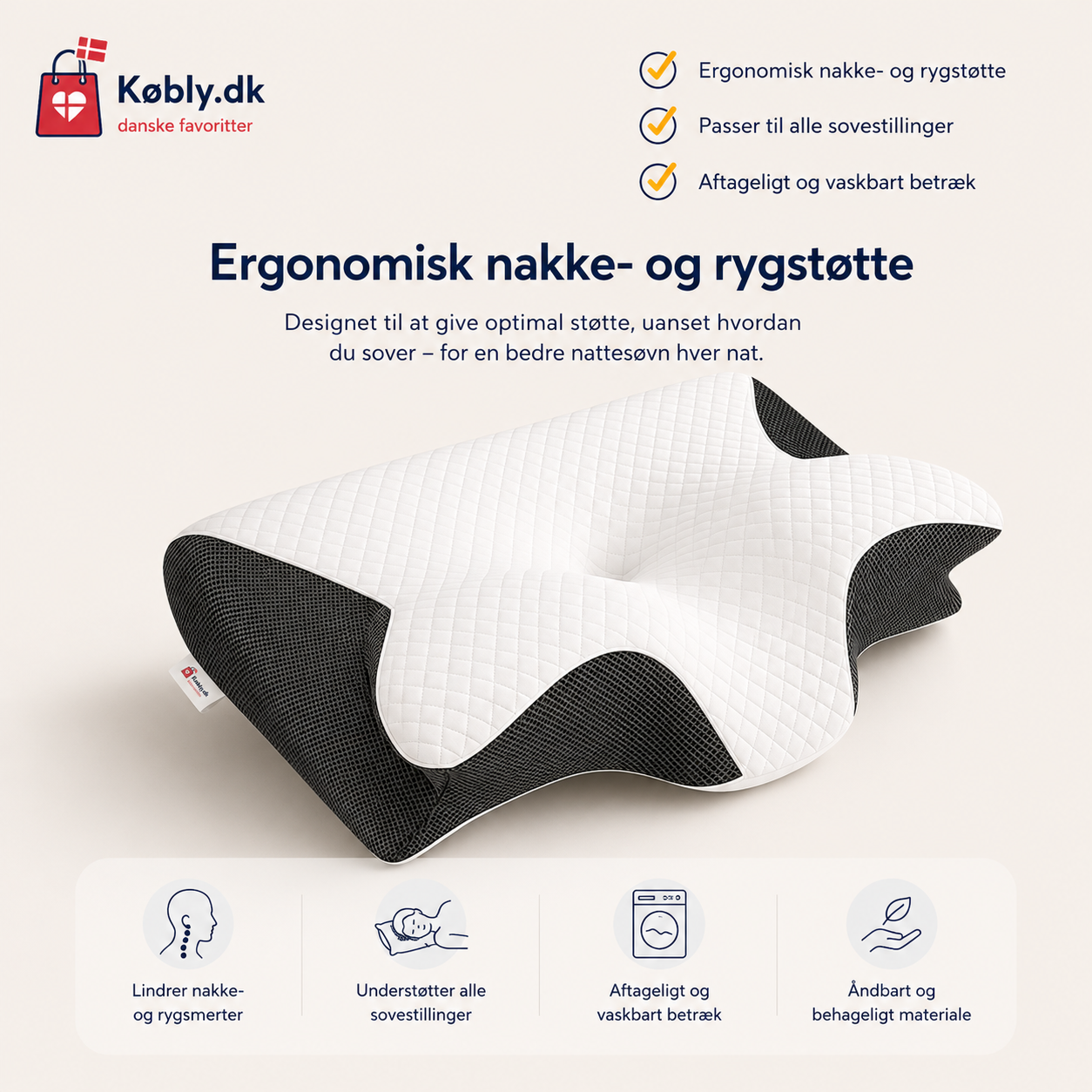 ErgoDream™ - Vågn op uden nakkesmerter – hver eneste morgen