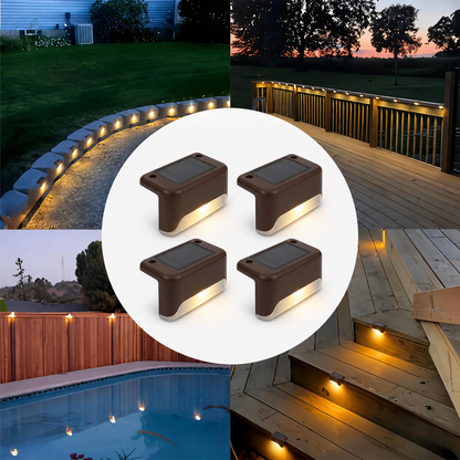 GlowStep™ – Automatisk Belysning til Trappe & Terrasse - 4-pak