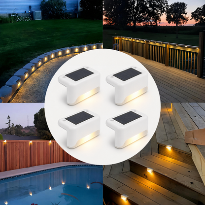 GlowStep™ – Automatisk Belysning til Trappe & Terrasse - 4-pak