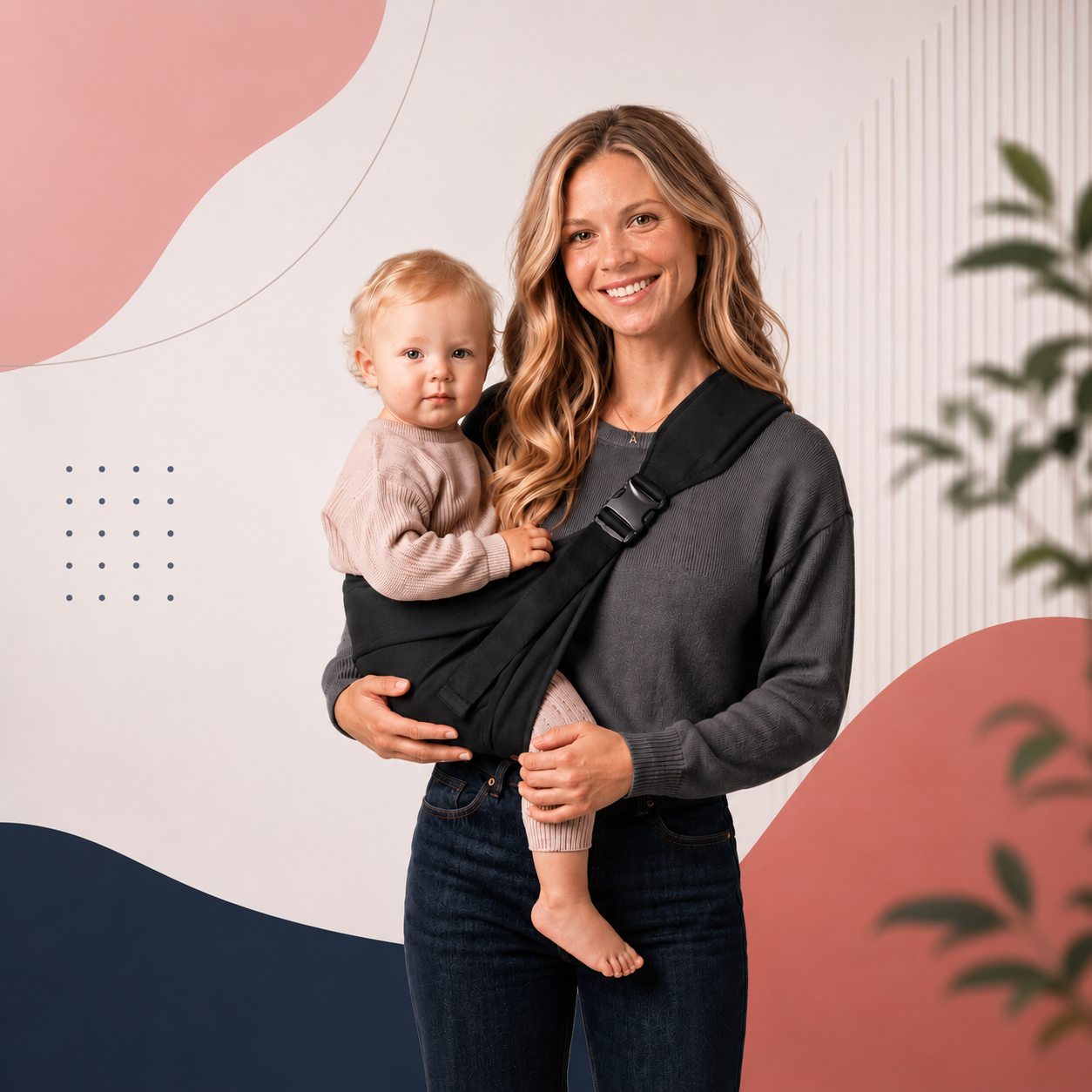 CosyCarry™ – 1 + 1 GRATIS – Hænderne Fri. Babyen Tæt På.