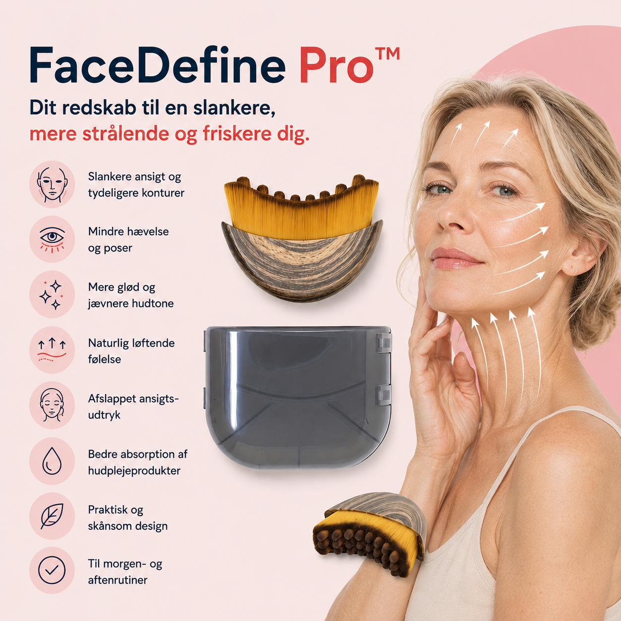 FaceDefine Pro™ - 1 + 1 GRATIS - Lymfemassage til ansigtsløft og naturlig glød