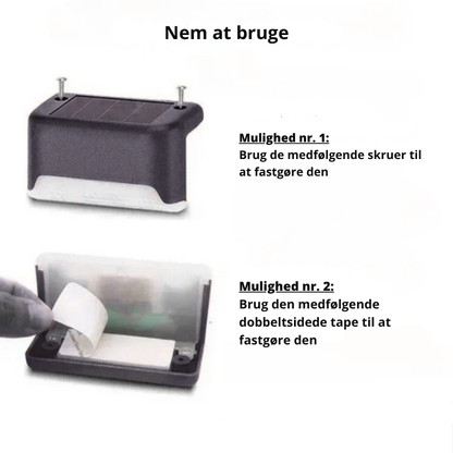 GlowStep™ – Automatisk Belysning til Trappe & Terrasse - 4-pak