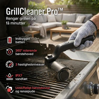 GrillCleaner Pro™ – Elektrisk Grillrenser med Kraftfuld Motor