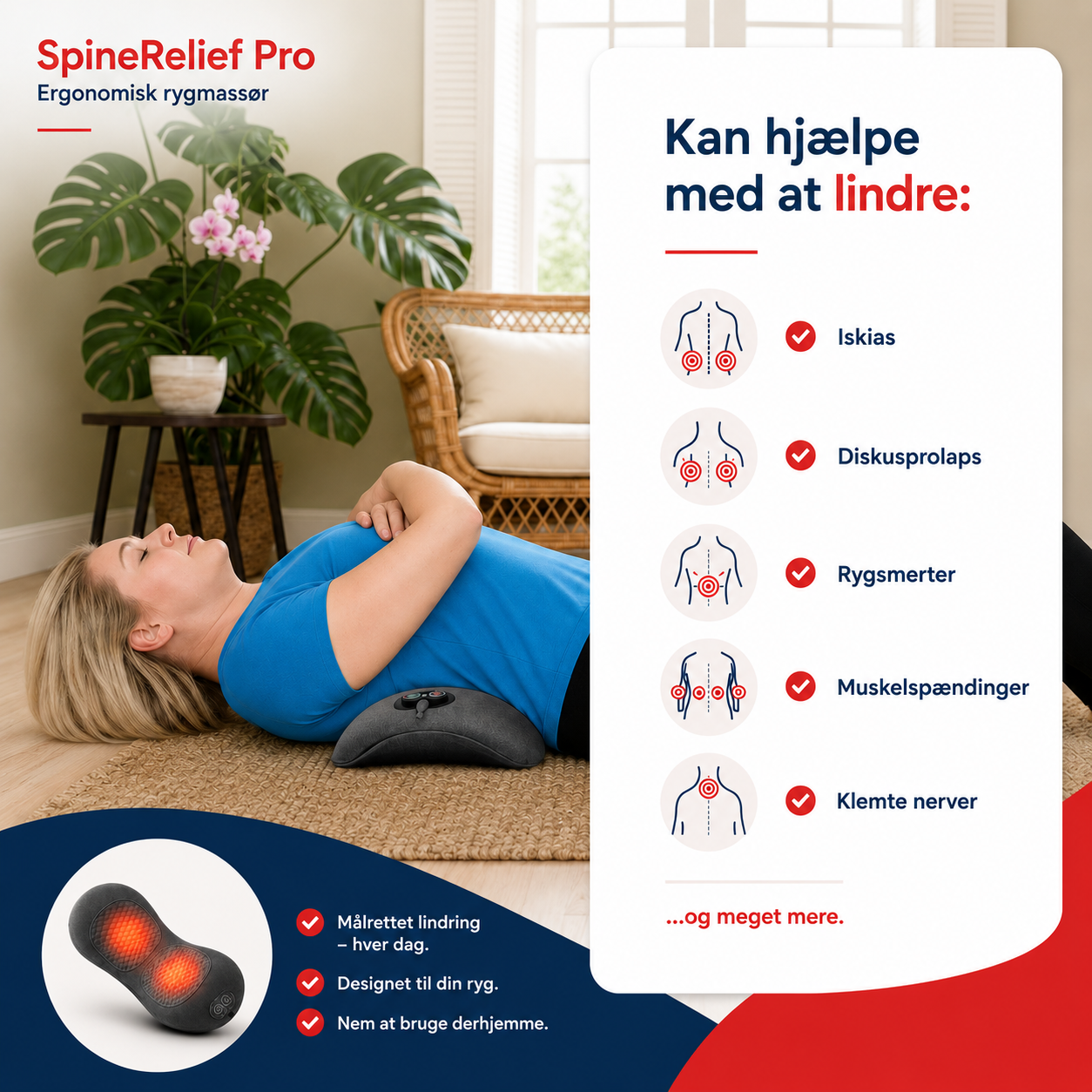SpineRelief Pro™ – Slip af med spændinger i ryggen på bare 15 minutter om dagen