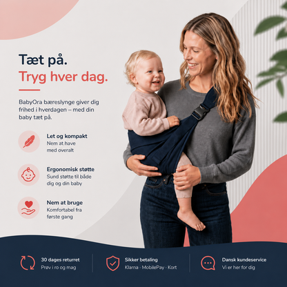 CosyCarry™ – 1 + 1 GRATIS – Hænderne Fri. Babyen Tæt På.