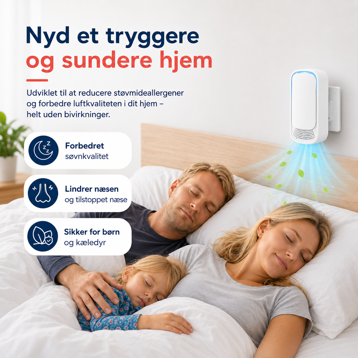NordAura™ Luftforbedrer – 1+1 GRATIS - For Friskere Luft i Hele Hjemmet