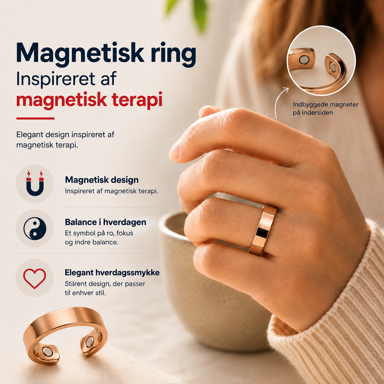 Veloria™ Balansring – Mindre stress & bedre søvn – helt naturligt 1+1 GRATIS