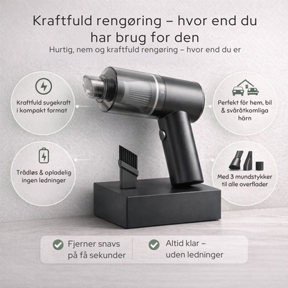 TurboClean™ – Kraftfuld Rengøring i Bil & Hjem