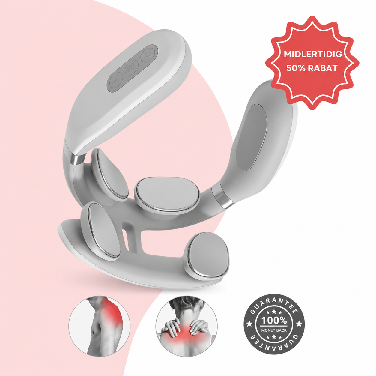 ZenPulse™ Pro Elektrisk Nakke- & Skuldermassager