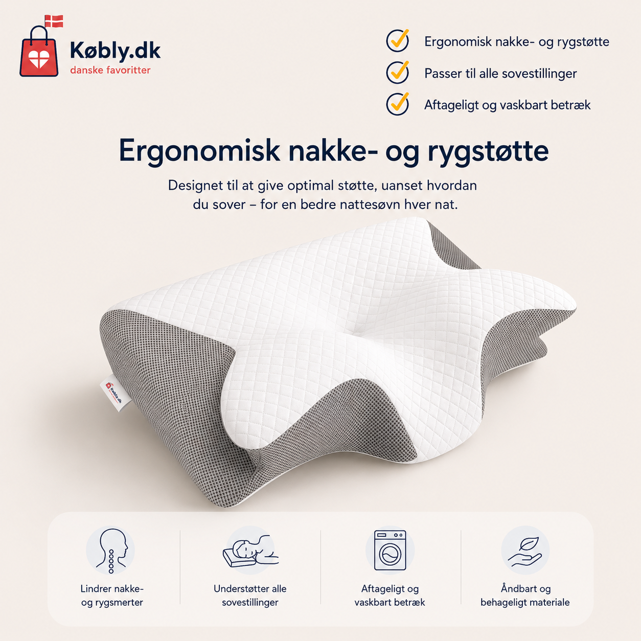 ErgoDream™ - Vågn op uden nakkesmerter – hver eneste morgen