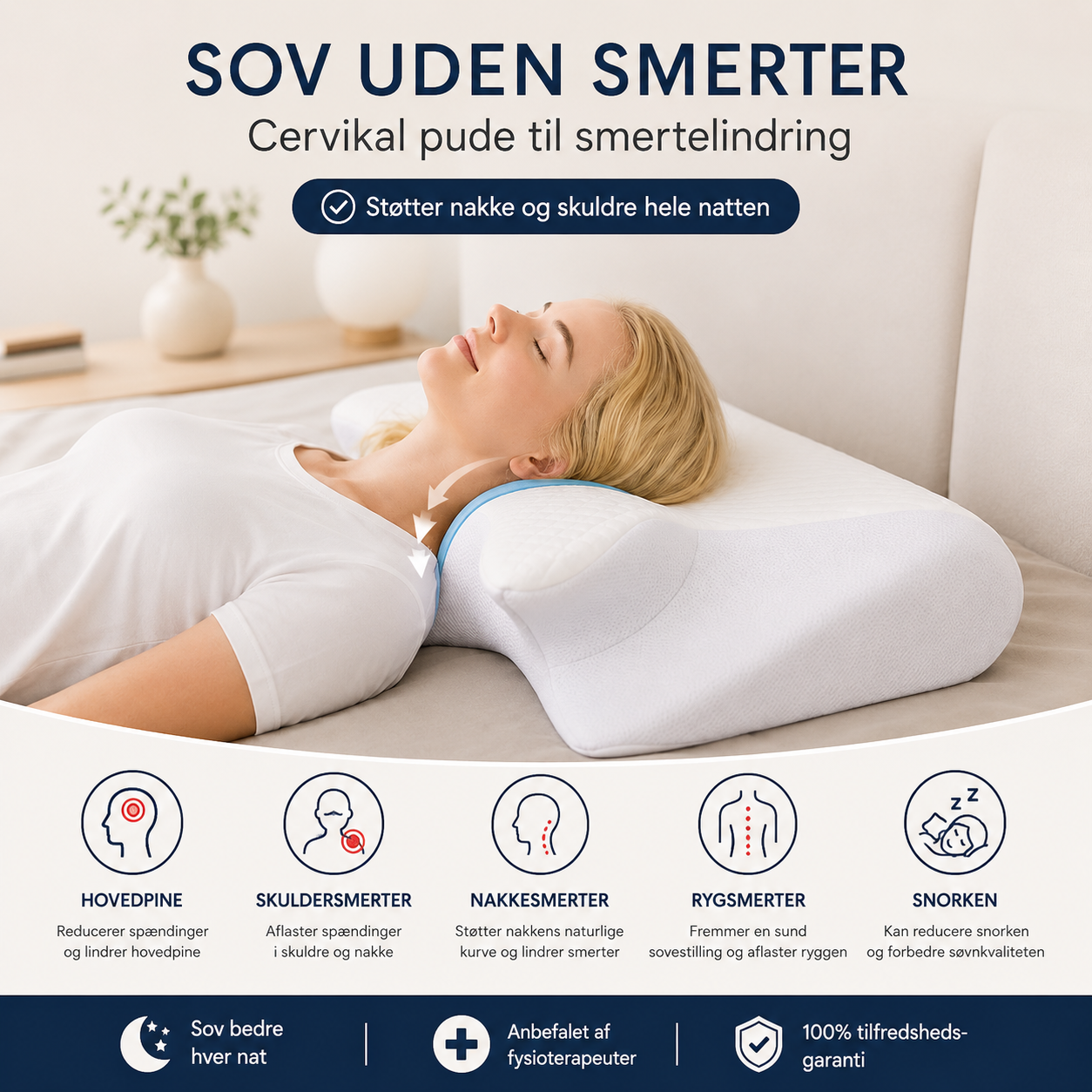 ErgoDream™ - Vågn op uden nakkesmerter – hver eneste morgen