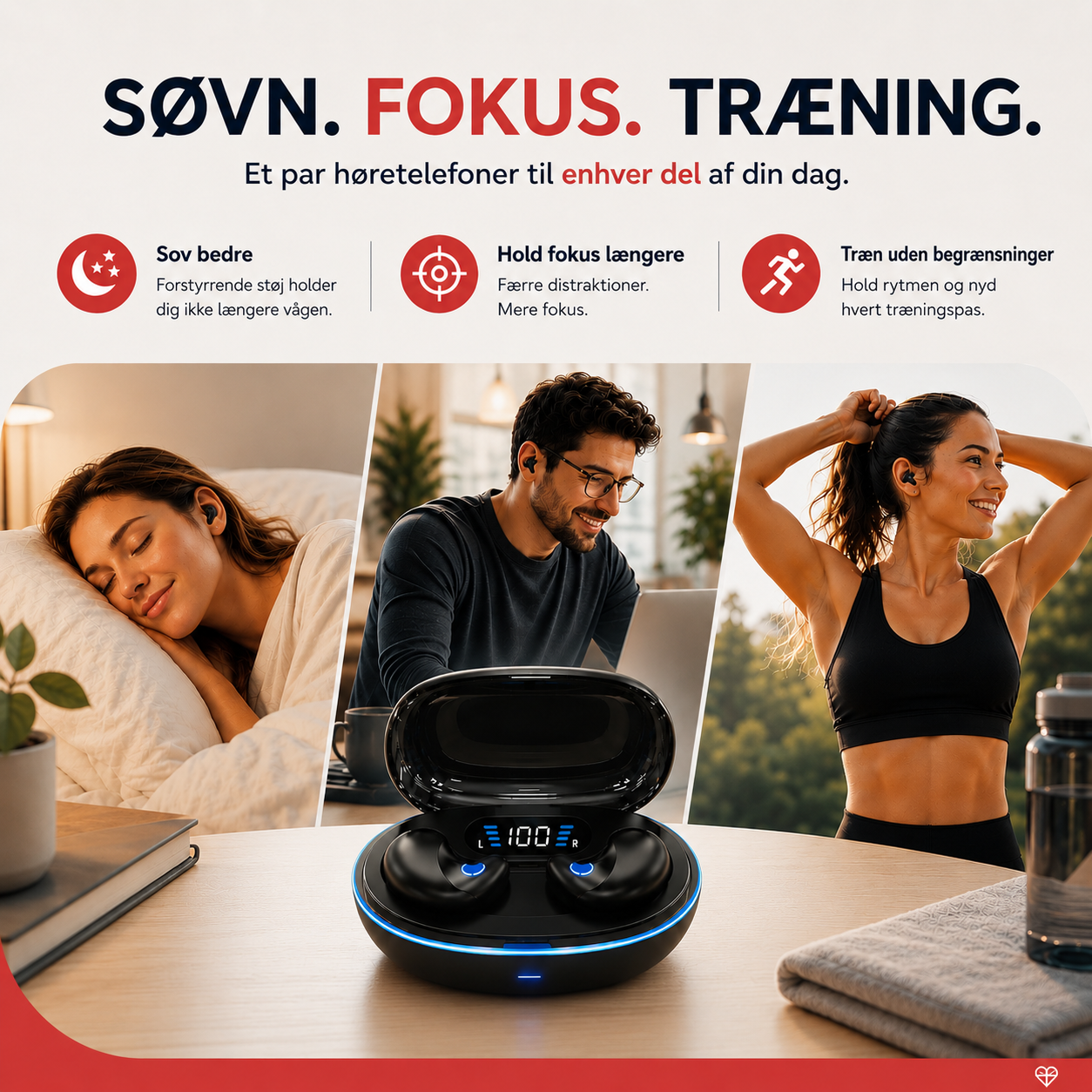 NoiseAway™ Lyddæmpende Ørepropper – Til Sport, Fokus & Søvn