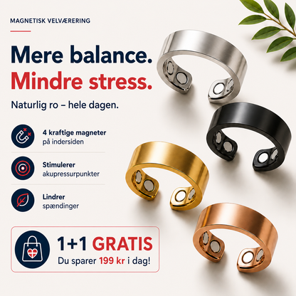 Veloria™ Balansring – Mindre stress & bedre søvn – helt naturligt 1+1 GRATIS
