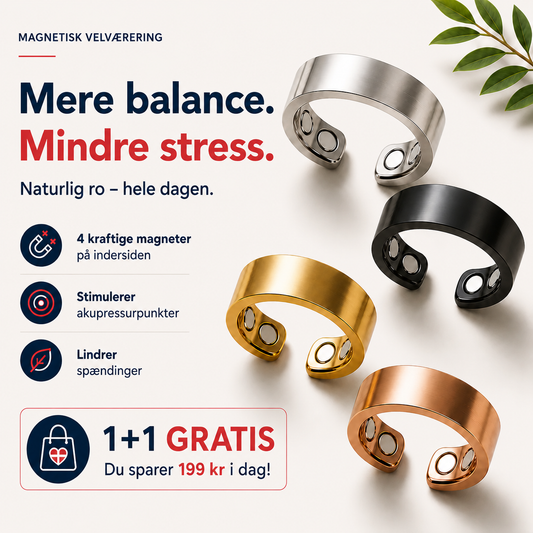 Veloria™ Balansring – Mindre stress & bedre søvn – helt naturligt 1+1 GRATIS